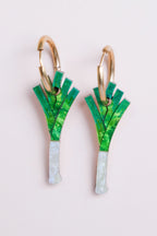 Leek Hoop Earrings
