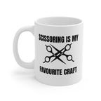 "Scissoring Is My Favourite Craft" Mug