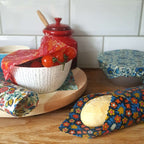 *Made with Liberty Fabric Set of 3 Handmade Beeswax Wraps