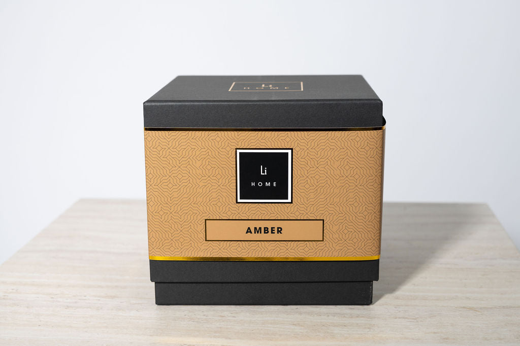 Amber - 3 Wick Luxury Candle 1kg
