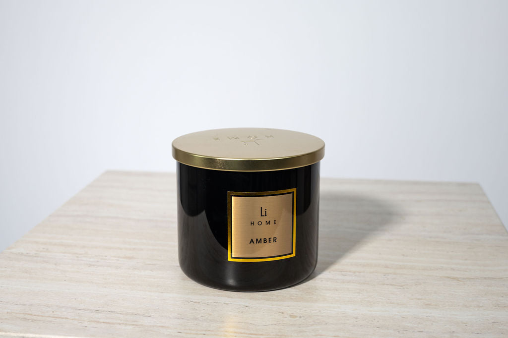 Amber - 3 Wick Luxury Candle 1kg