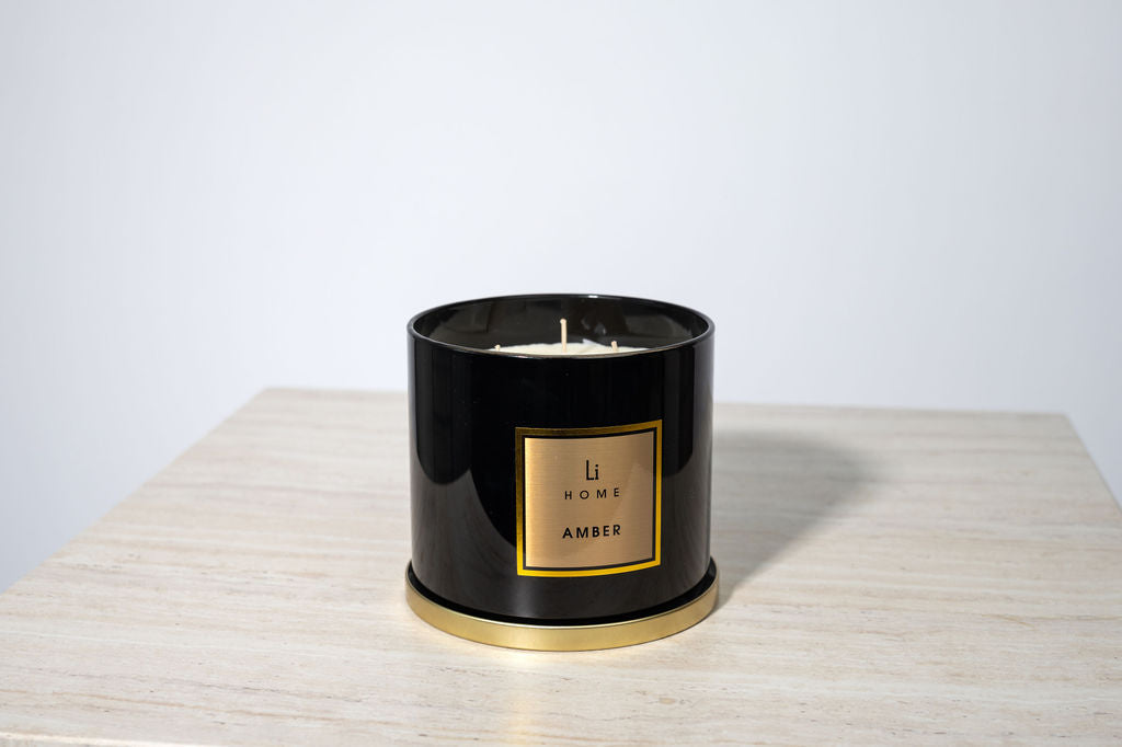 Amber - 3 Wick Luxury Candle 1kg