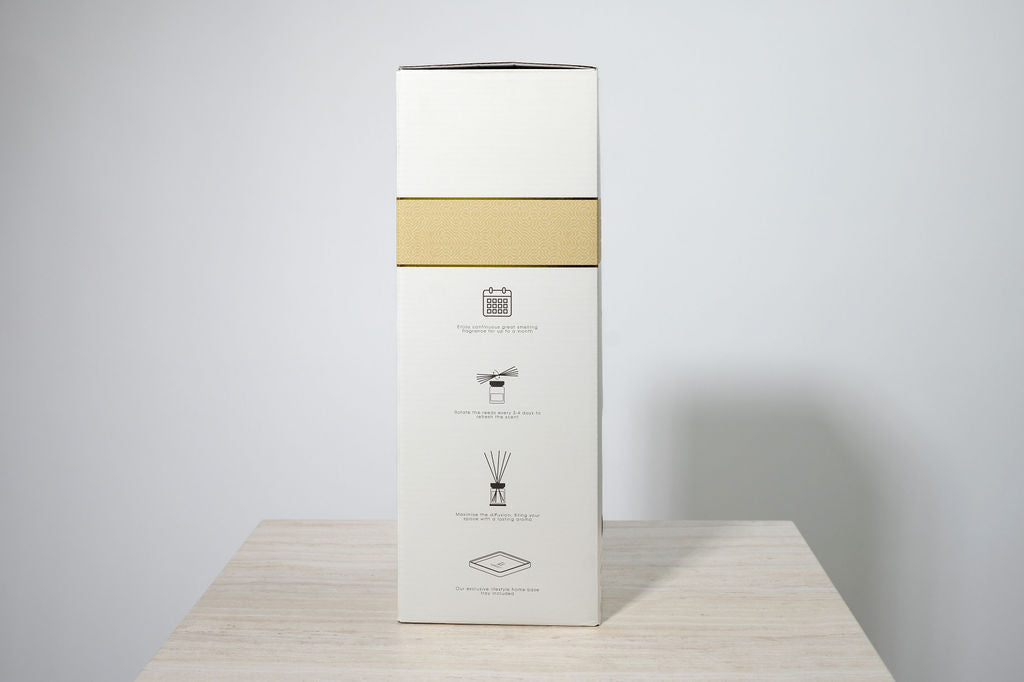 ROSA BLANCO WHITE SQUARE REED DIFFUSER 500ML & 1000ML