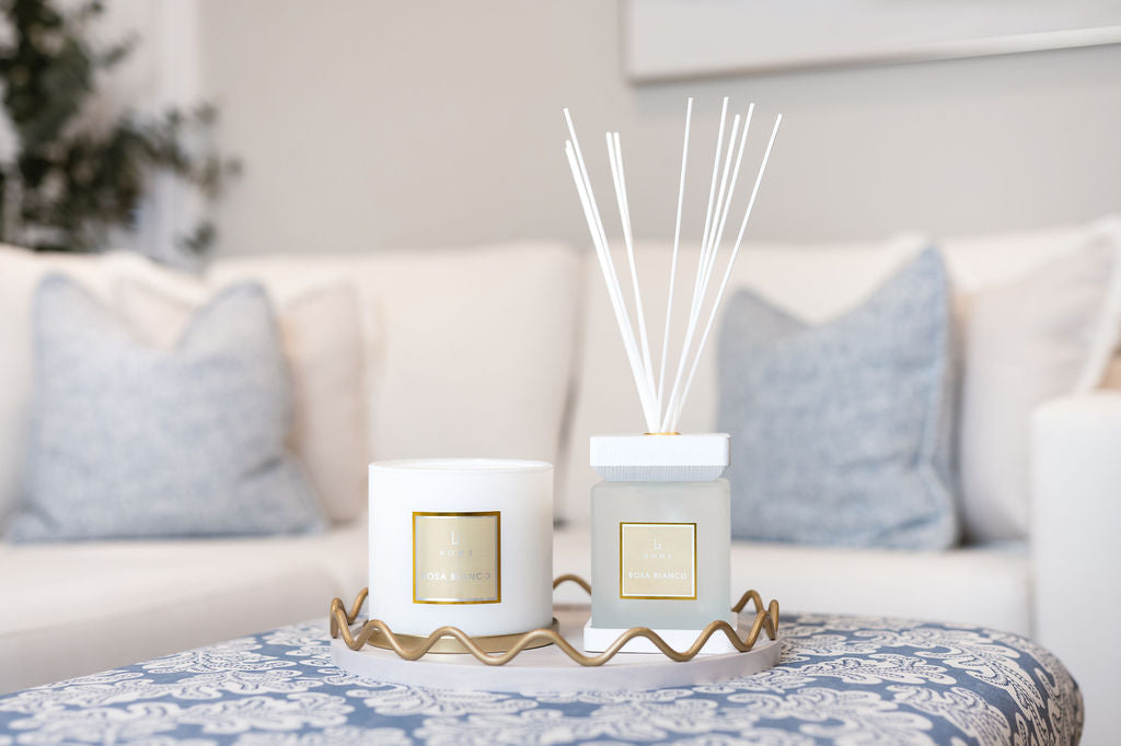 ROSA BLANCO WHITE SQUARE REED DIFFUSER 500ML & 1000ML