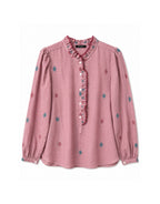 nina blouse | blush jamdani