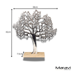 Lolam Tree Sculpture Ornament on Wooden Base 42cm