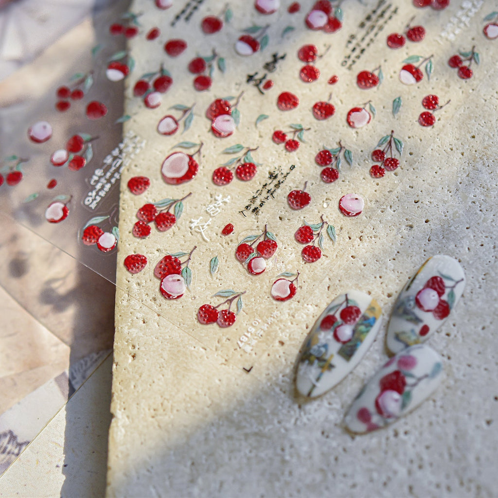 Hello Claws | Lychee Nail Deco Sticker