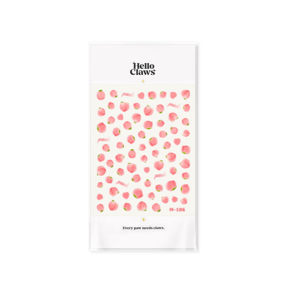 Hello Claws | Juicy Peach Jelly Nail Deco Sticker