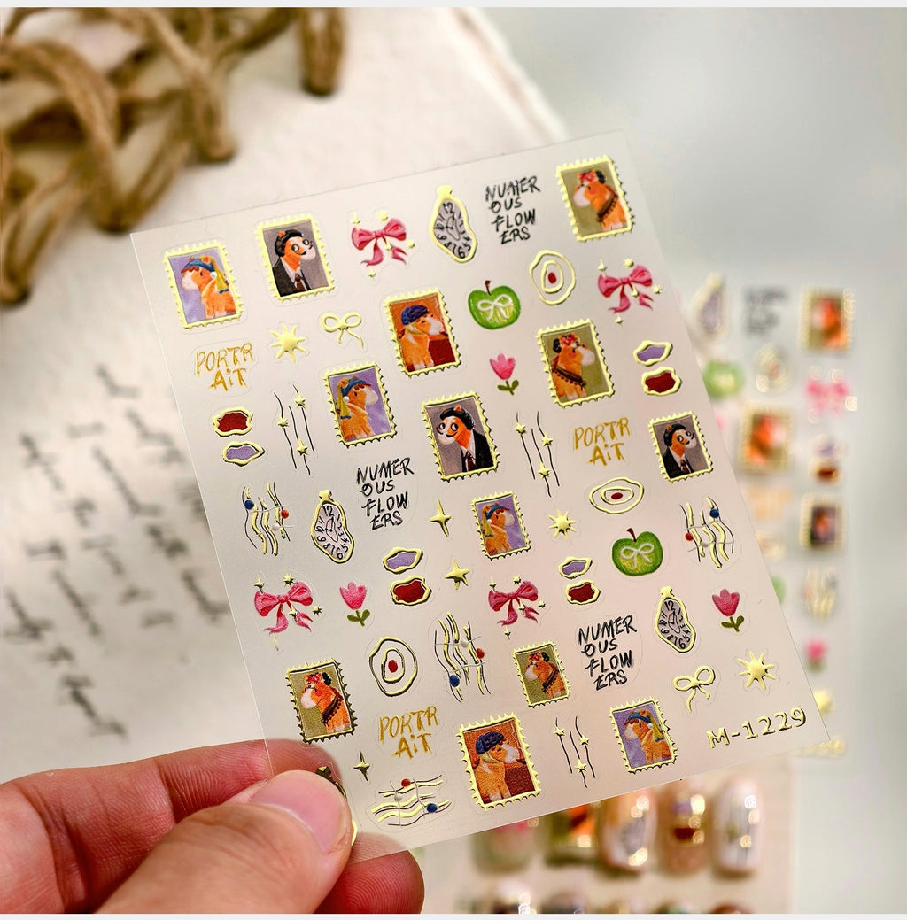 Hello Claws | World Famous Paintings Nail Deco Sticker