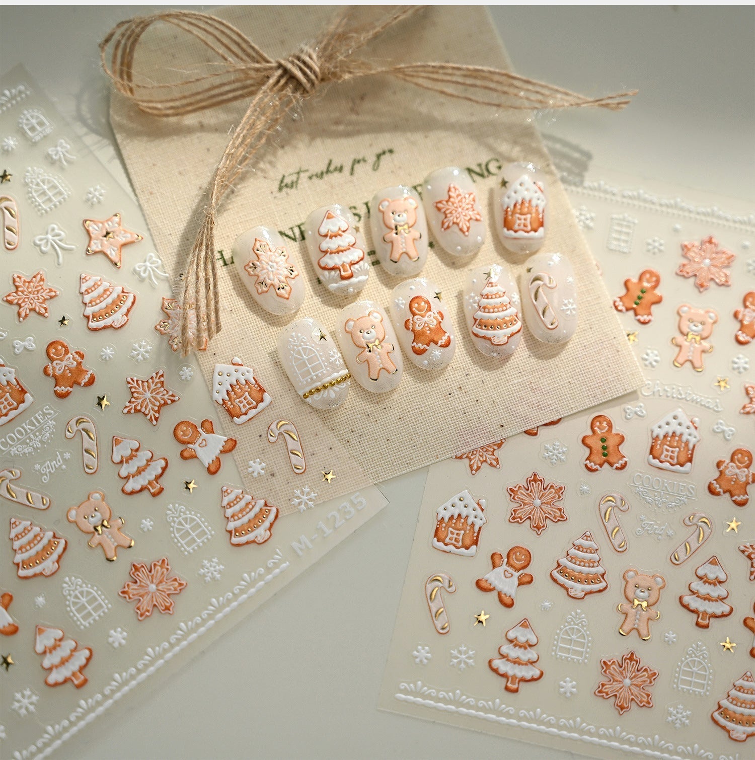 Hello Claws | Gingerbread Nail Deco Sticker