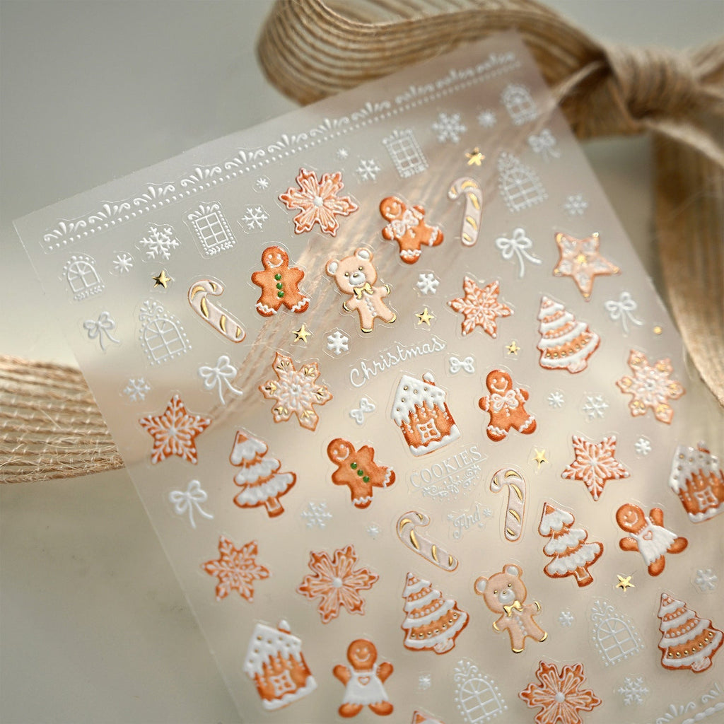 Hello Claws | Gingerbread Nail Deco Sticker