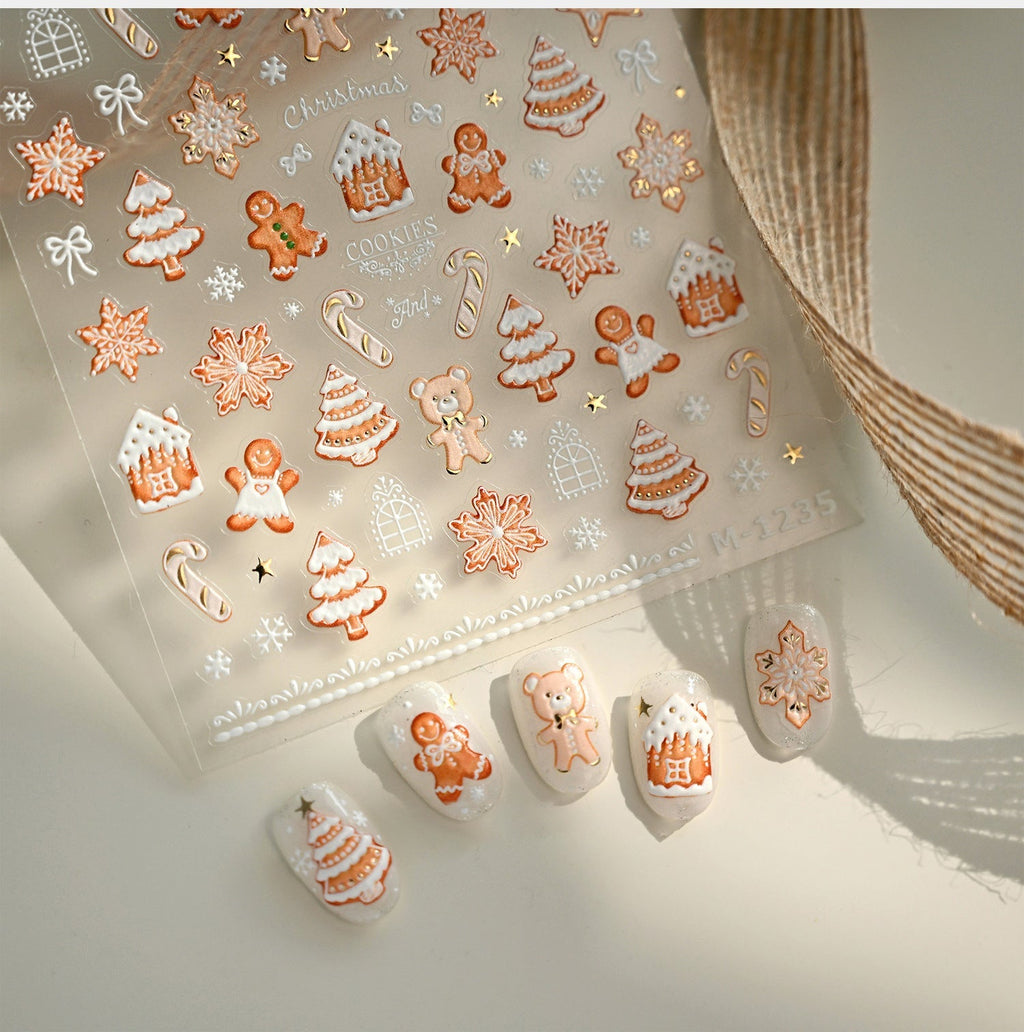 Hello Claws | Gingerbread Nail Deco Sticker