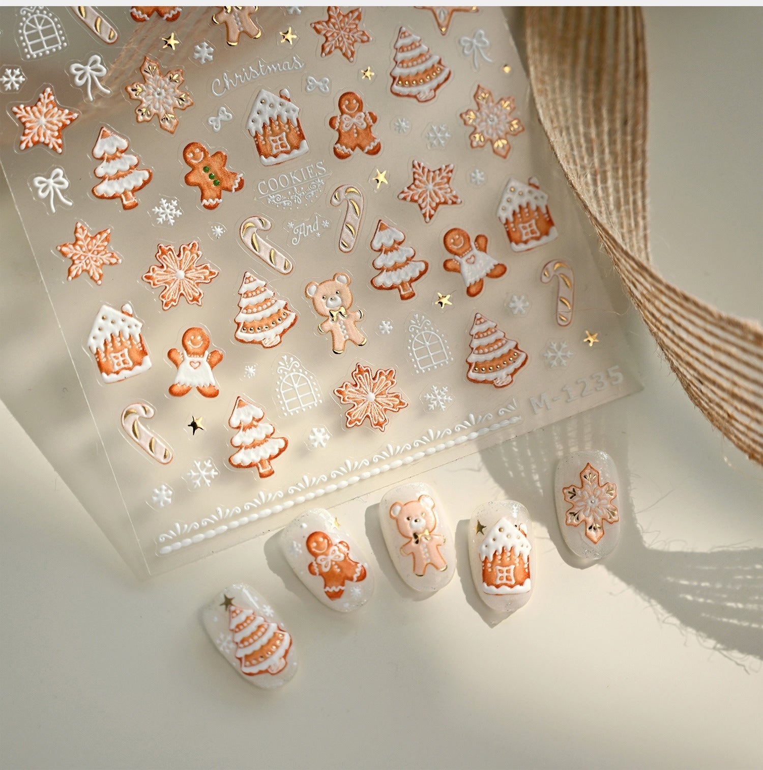Hello Claws | Gingerbread Nail Deco Sticker