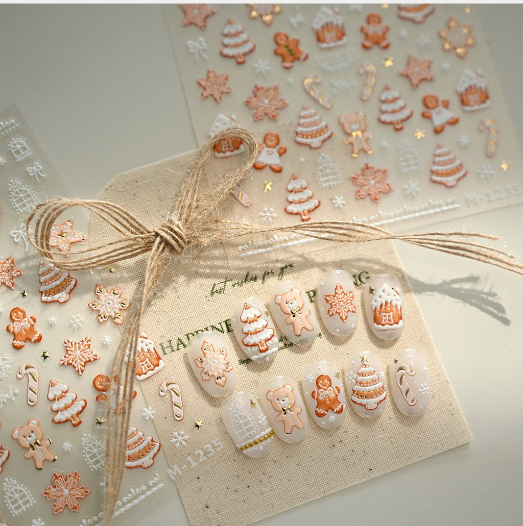 Hello Claws | Gingerbread Nail Deco Sticker