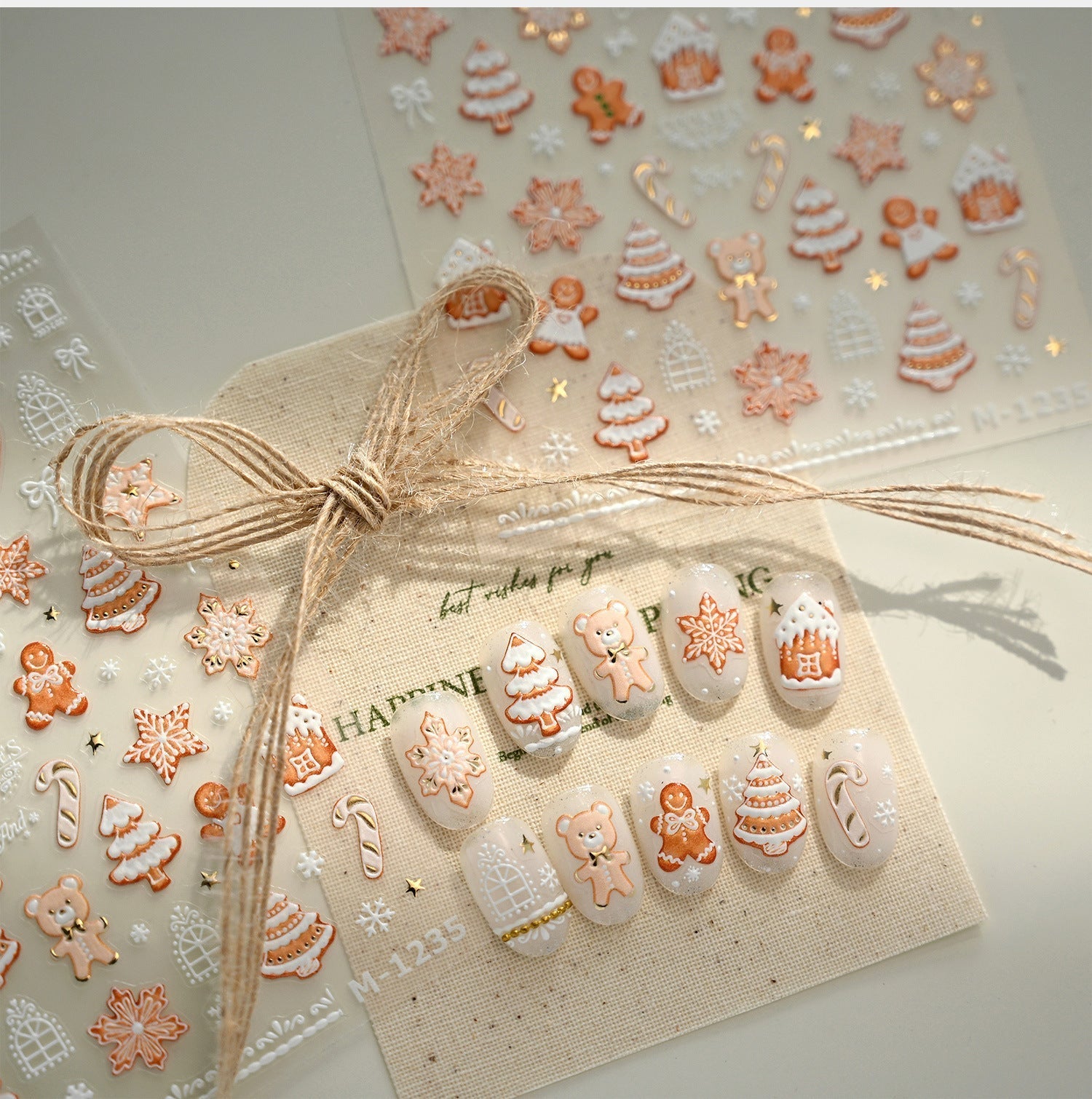 Hello Claws | Gingerbread Nail Deco Sticker