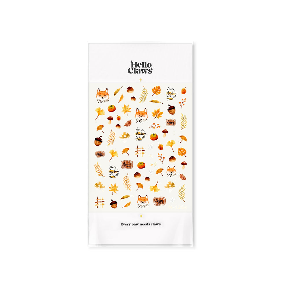 Hello Claws | Autumn Fox Nail Deco Sticker