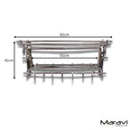 Lohit Train Antique Luggage Rack with Mirror