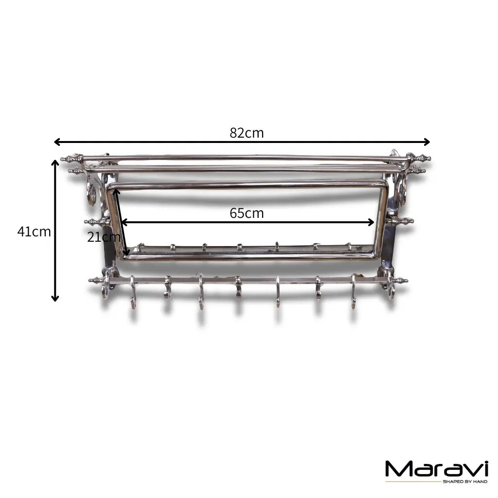 Lohit Train Antique Luggage Rack with Mirror