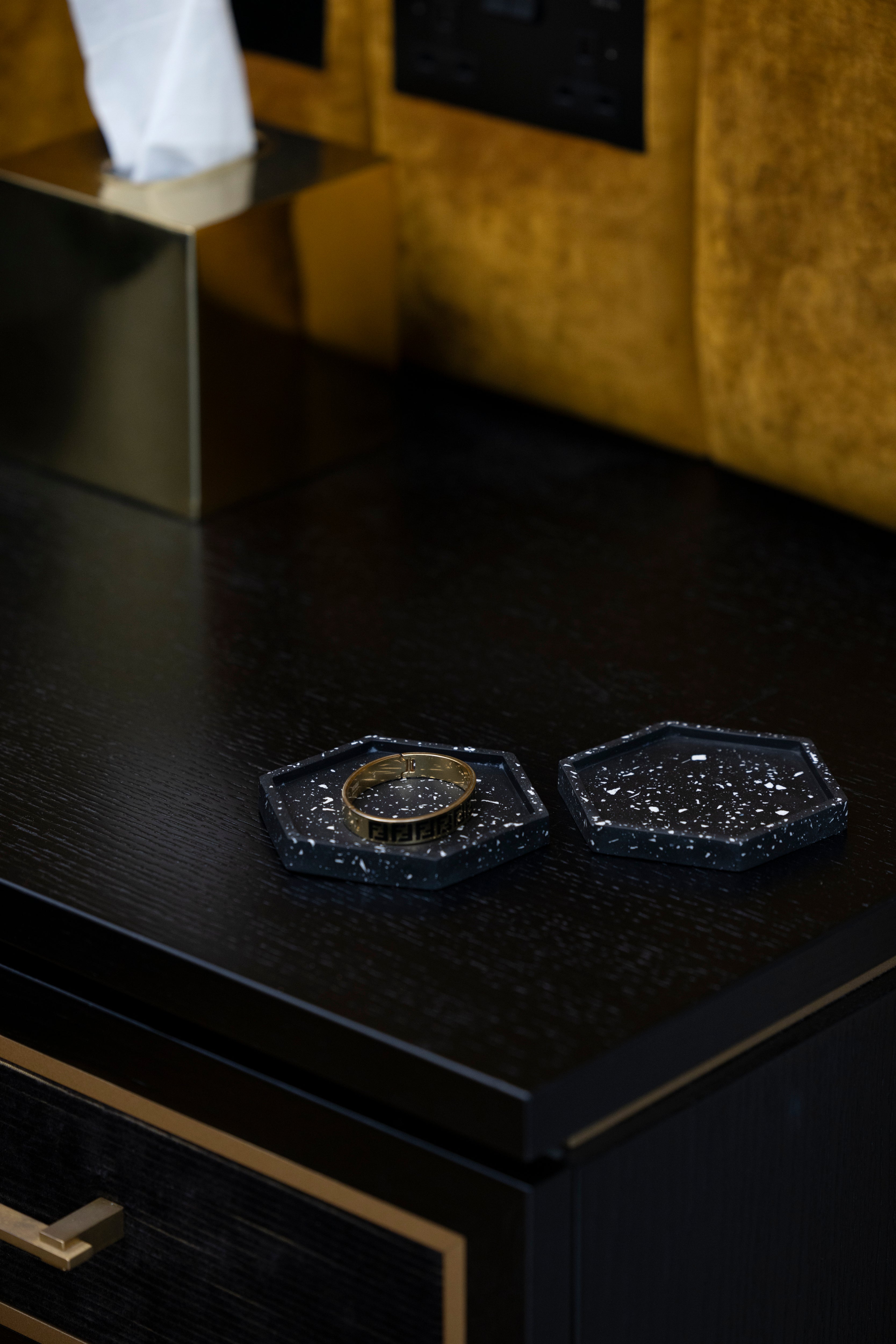 Hexagon Coasters - Black & White