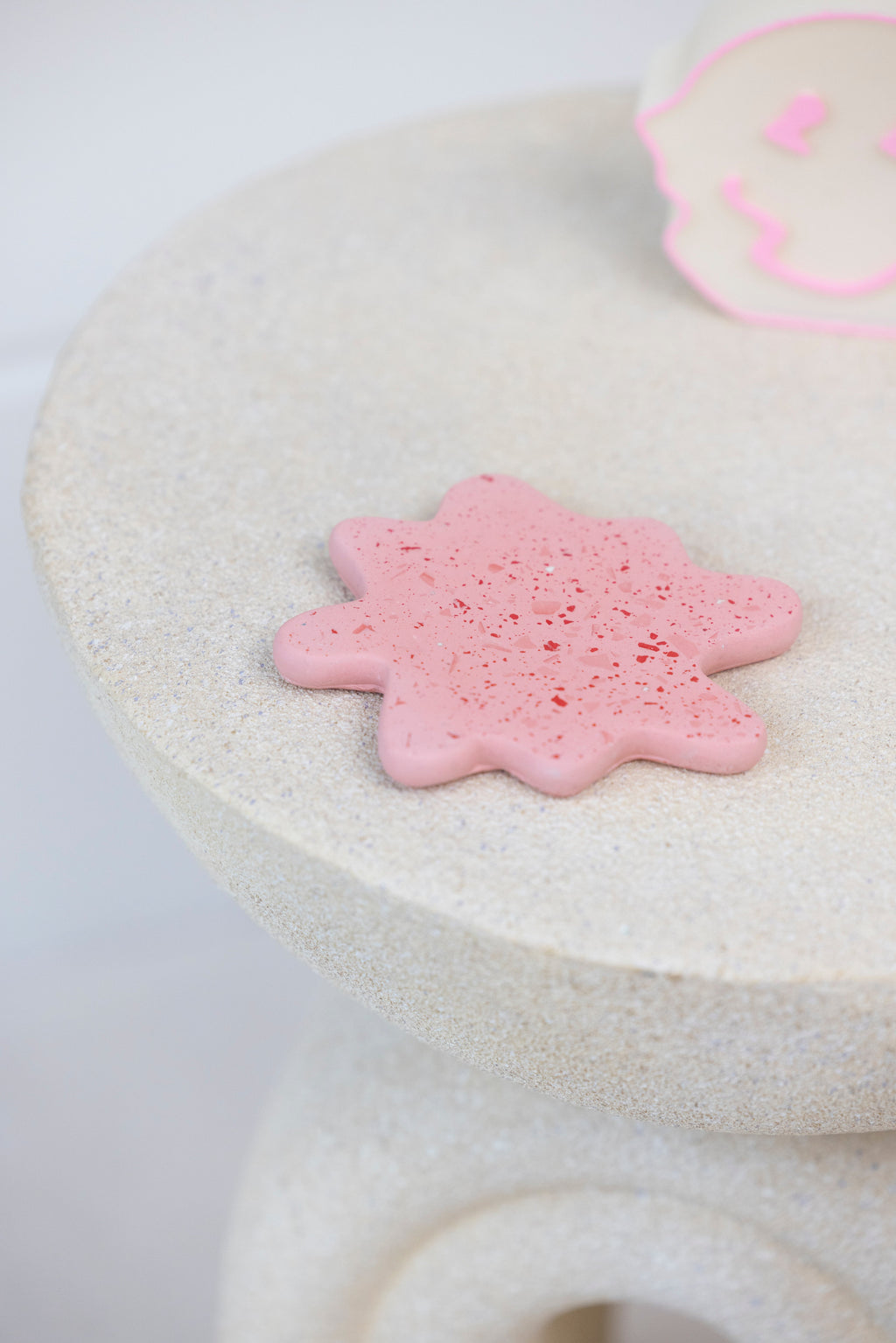 Splodge Coaster - Baby Pink