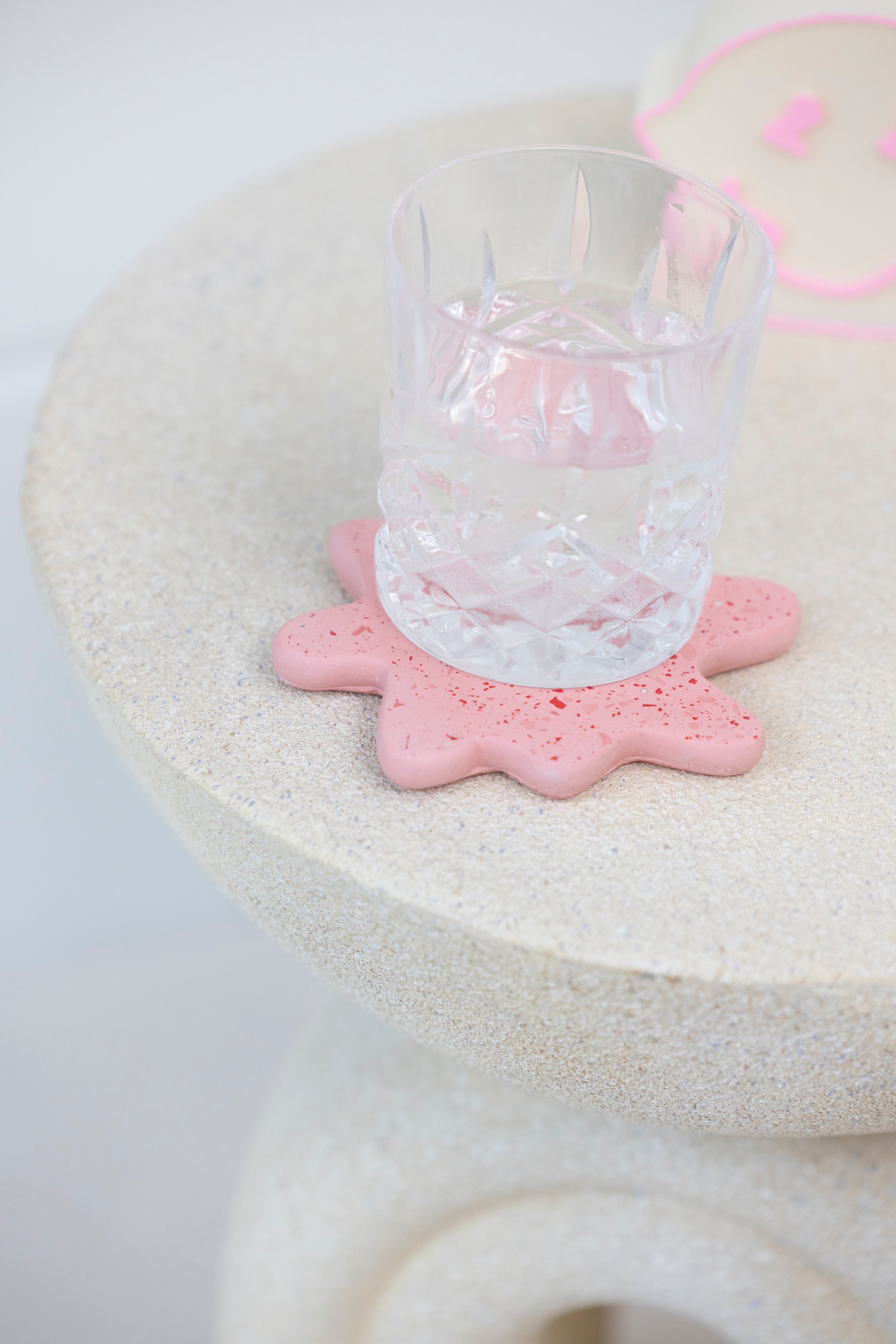Splodge Coaster - Baby Pink