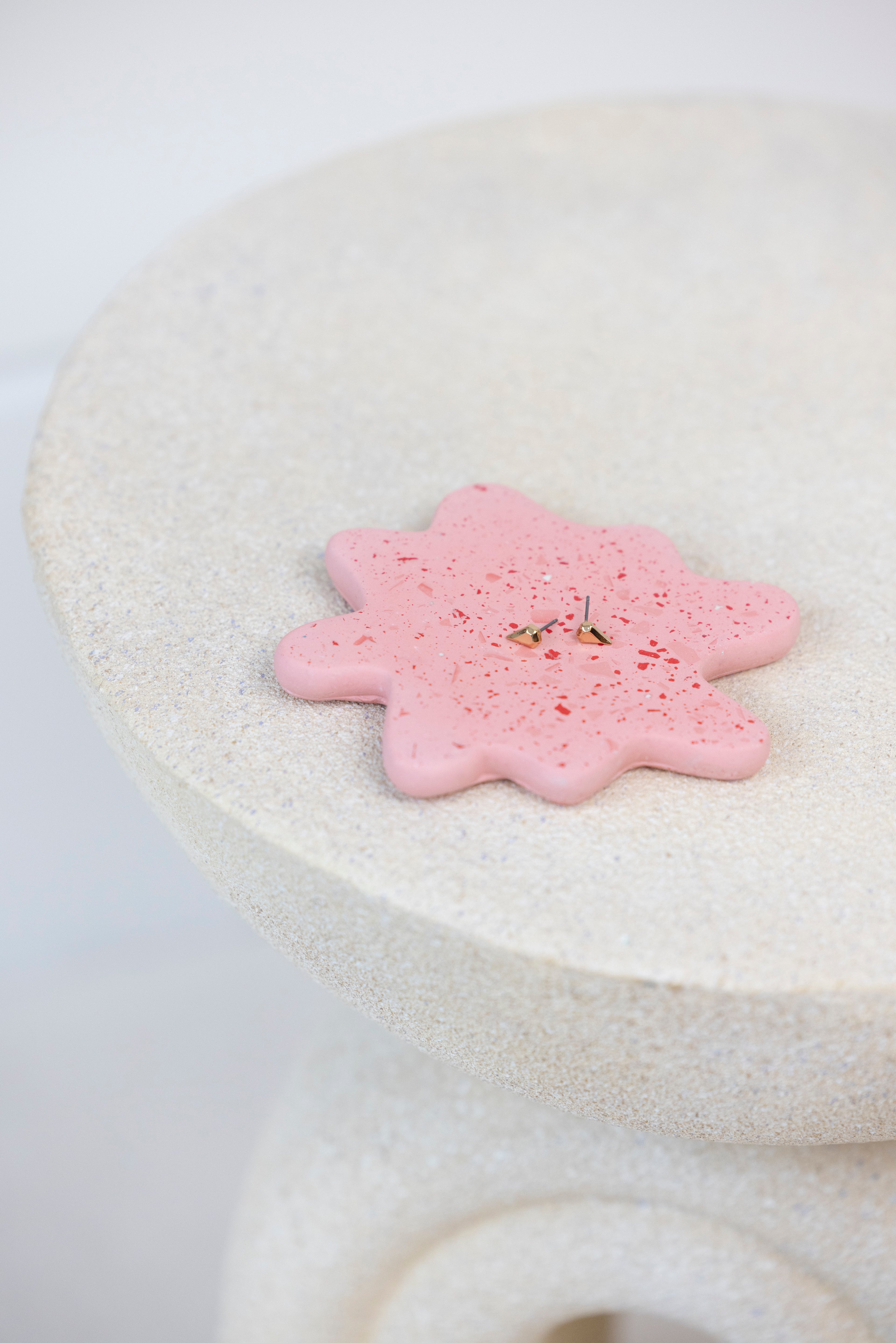 Splodge Coaster - Baby Pink