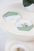 Hexagon Coasters - Sage Split