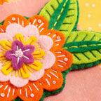 Margery Flower Felt Craft Brooch Kit for Beginners