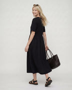Matilda Black Midi Dress