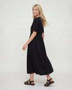 Matilda Black Midi Dress