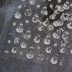 Hello Claws | Merry Christmas Crystal Ball Nail Deco Sticker