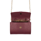 Midi Marylebone, Burgundy Clutch Bag