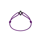 Mini Black Clover Cord Bracelet