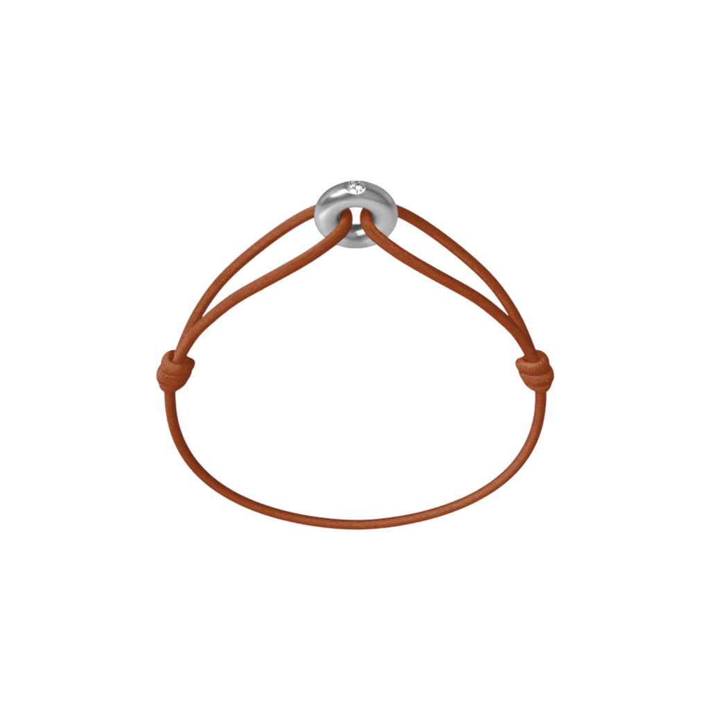 Mini Silver Soho Diamond Cord Bracelet