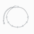 Moissanite Bracelet in Sterling Silver
