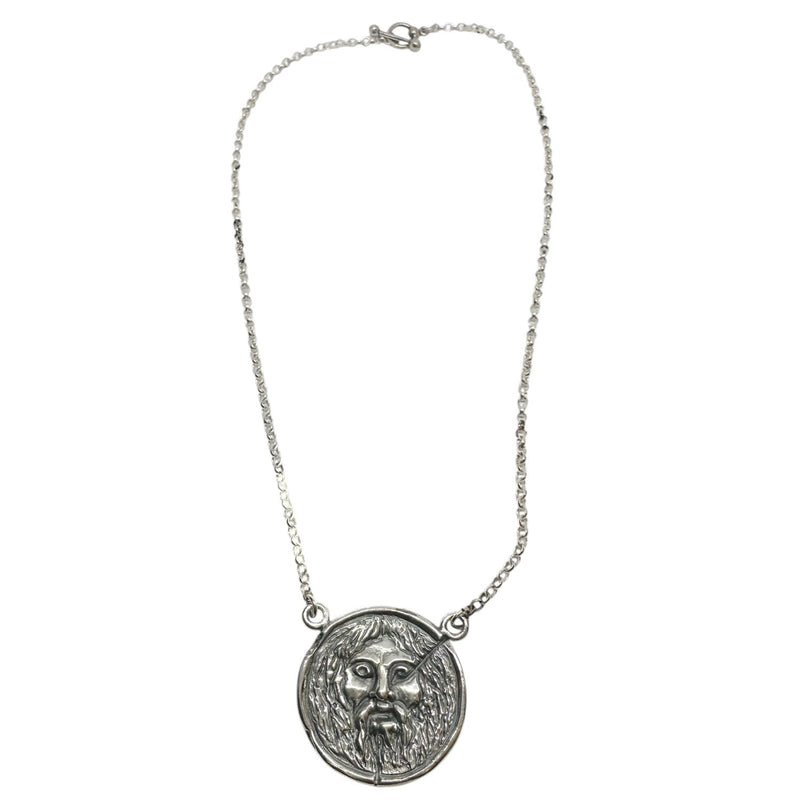 La Bocca della Verità Pendant Necklace – Handmade Sterling Silver 925 – Mouth of Truth