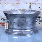 Moyar Large Champagne Ice Bucket Bath Distressed Finish
