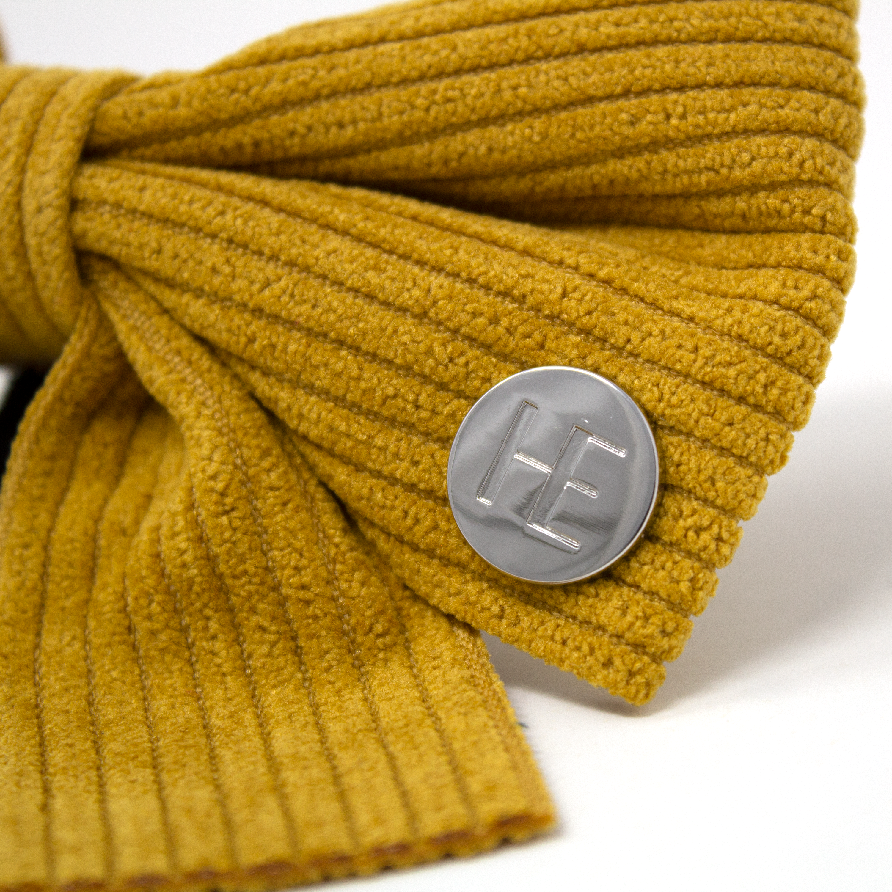 Mustard Yellow Corduroy Sailor Bow Tie