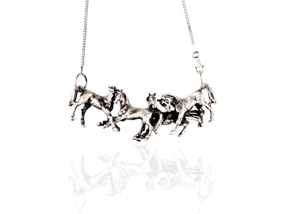 Silver Steed Herd Necklace