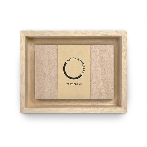 Handmade Obeche Wood Tray Frame (A6)