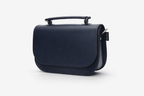 Aura Handmade Leather Bag - Navy Blue