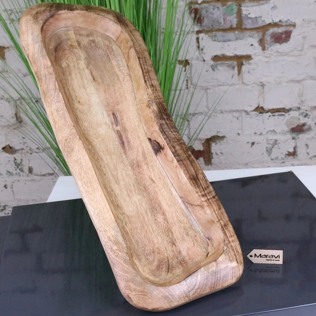 Nalita Wooden Dough Bowl Serving Dish 57cm