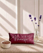 Namaste Embroidered Linen and Lavender Eye Pillow