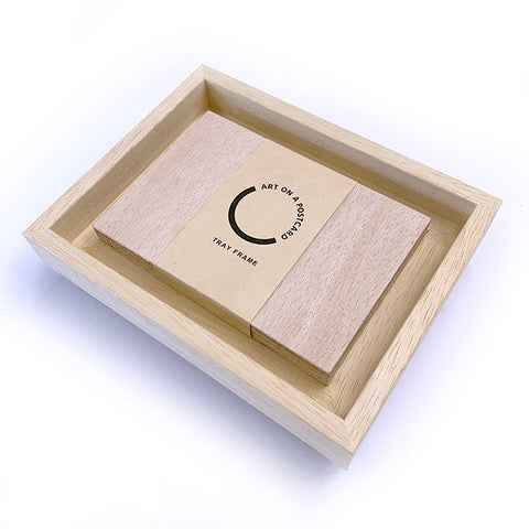 Handmade Obeche Wood Tray Frame (A5)