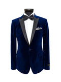 Navy Velvet Dinner Blazer