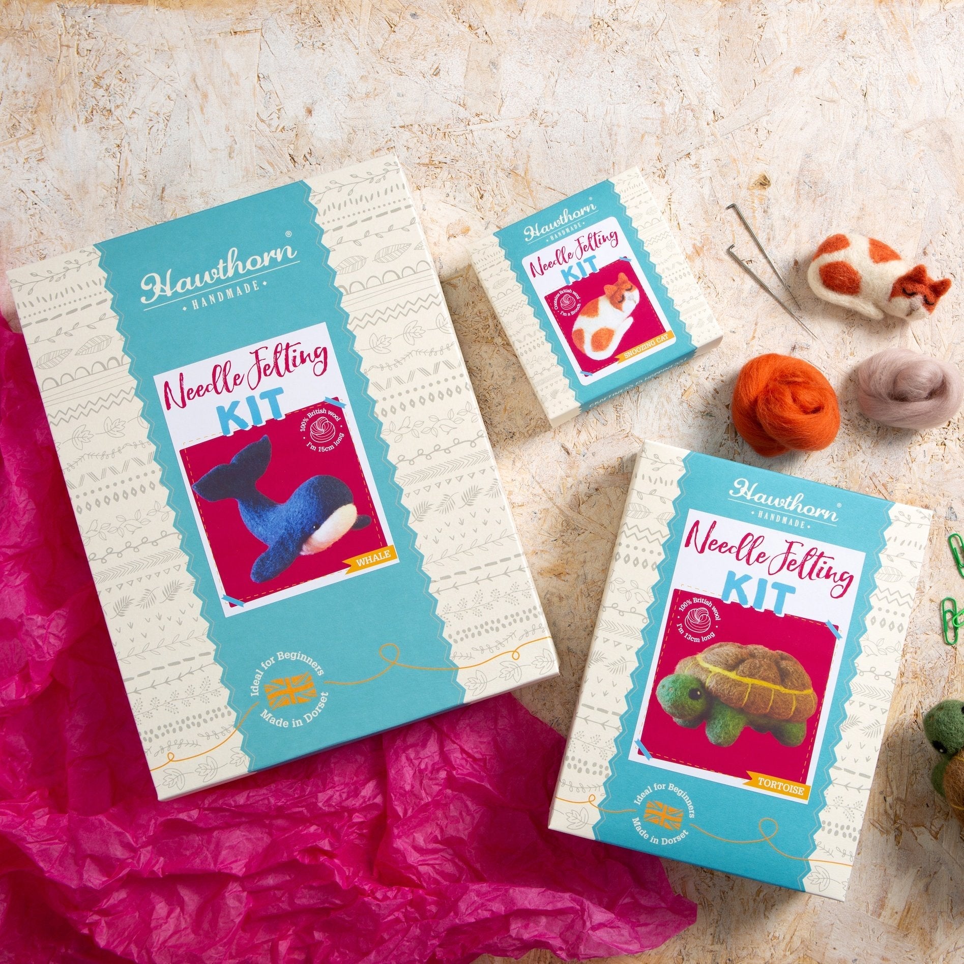 Whale Needle Felting Kit for Beginners
