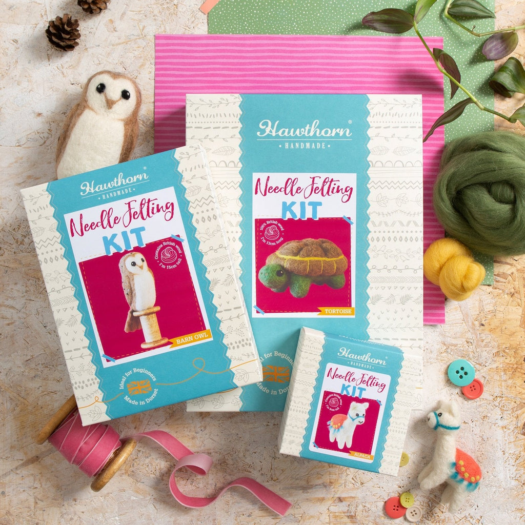 Barn Owl Bird Needle Felting Kit for Beginners