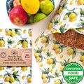 *Beeswax wraps XXL Bread Wrap | Lemons