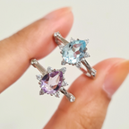 Estelle Lavender Amethyst Ring in Sterling Silver
