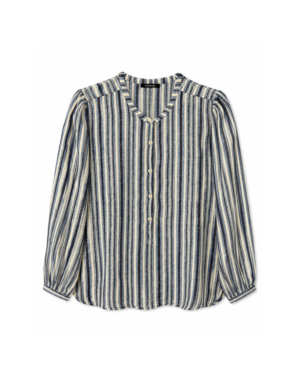 nora blouse | sargasso sea stripe | now £75 in the sale